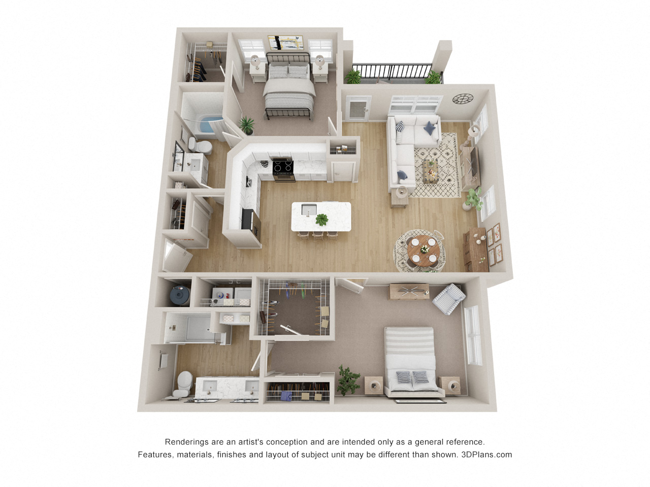 Floor plan layout diagram for B3